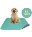 CARETEX Abso Yıkanabilir Emici Köpek Tuvalet Eğitim Çiş Pedi (2 Li Set) 75x85 Cm